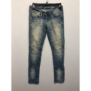 Converse One Star Women Skinny Jeans Size 2 Blue Denim B307 -14